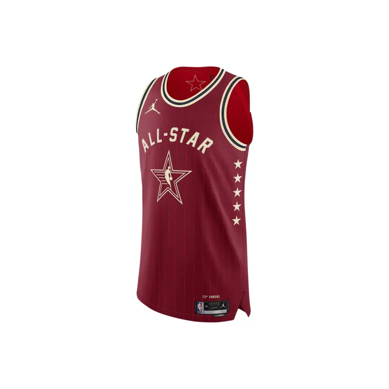 Jordan Basketball Jerseys LEBRON James Size 23 2024 All Star Player Edition Men's Deep Red-0