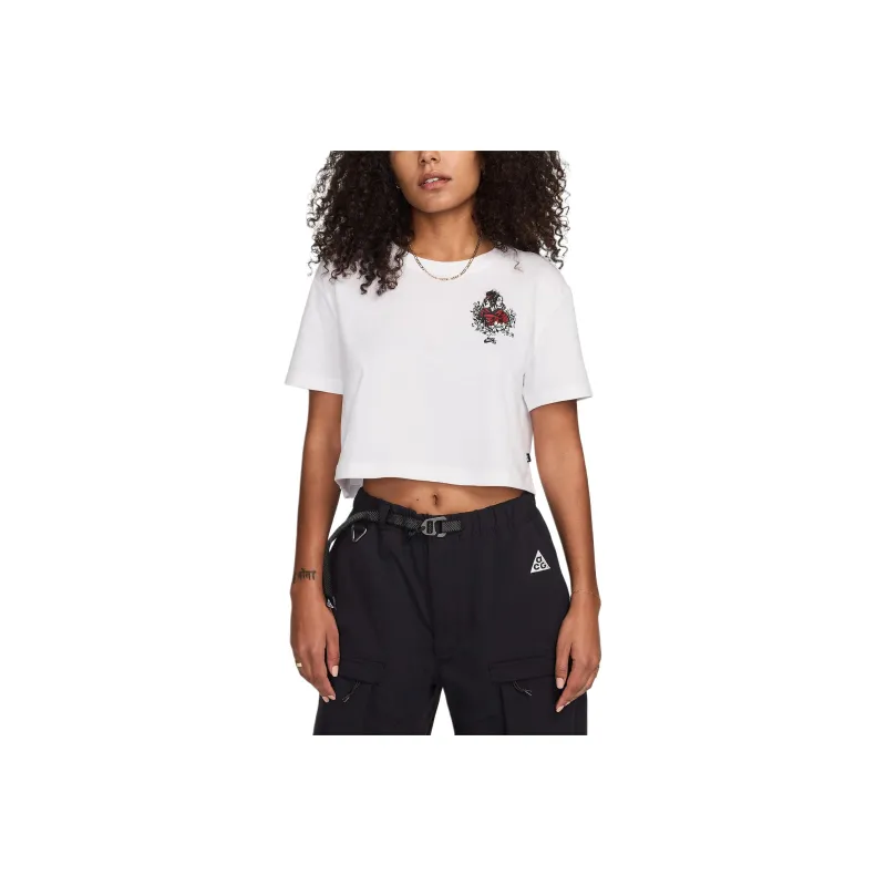 Nike Sb X Sky Brown Women's Cropped Skate T Shirt-0
