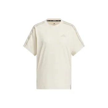 Adidas ESSENTIALS3 Stripes T Shirt Women's White