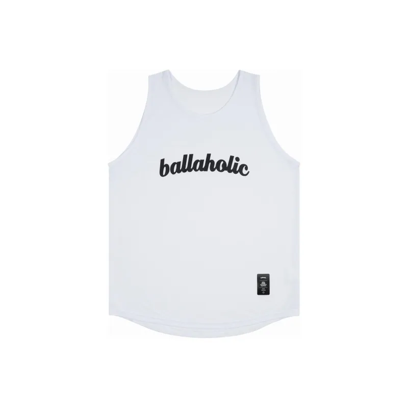 Ballaholic Basketball Jerseys Men's White/Black-0