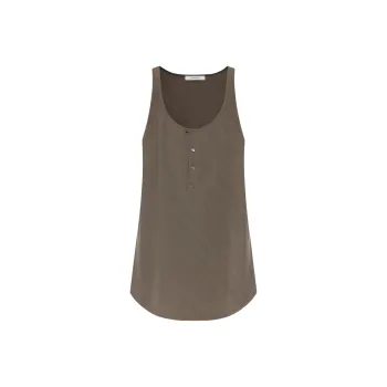 Lemaire Bias Cut Tank Top 'Walnut'