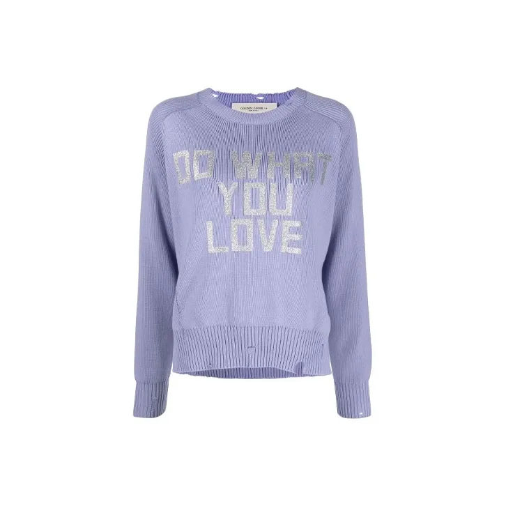 Golden Goose Slogan print Cotton Jumper-0