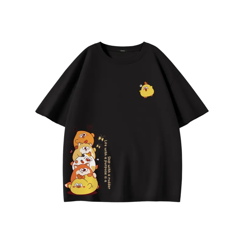 MINISO x DUNDUNJI LIANMINGKUAN T Shirt Women's-3