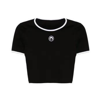 Marine Serre Moon logo Cropped Top