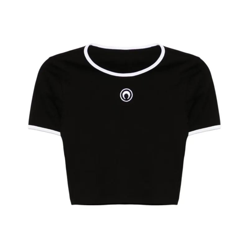Marine Serre Moon logo Cropped Top-0
