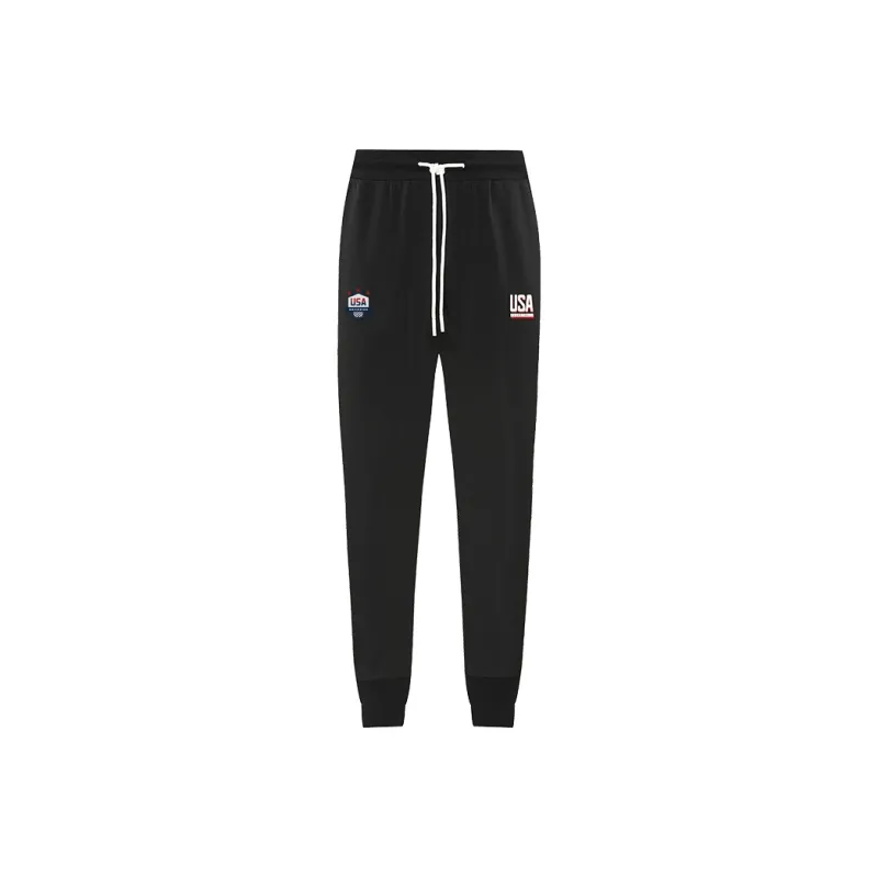 BKCXZICE Running Training Ribbed Elastic Cuff Sweatpants Basketball Loose Fit Drawstring Casual Pants Men's-0