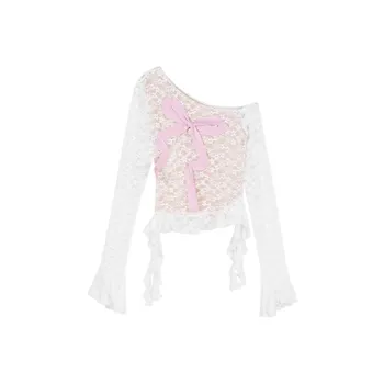 INCO VIBE T Shirt Women's White Lace