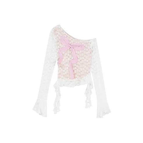 INCO VIBE T Shirt Women's White Lace-0