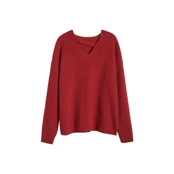 Olrain Sweaters Women's Red