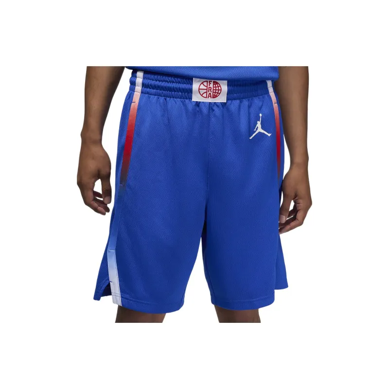 Jordan France Limited Road Basketball Shorts Men's Super Blue-0