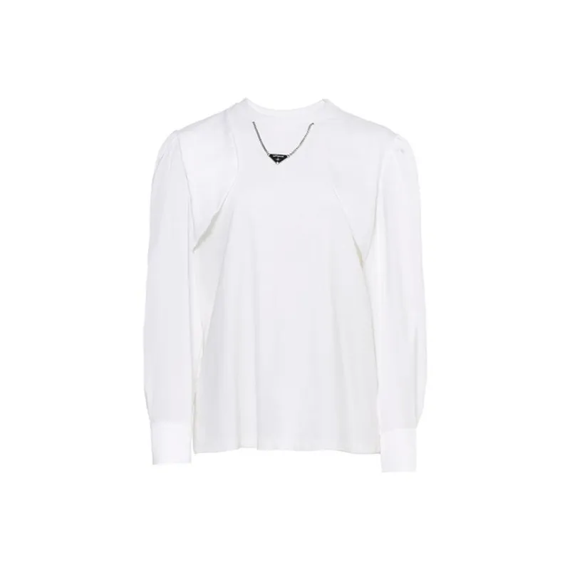 LOFT SHINE FW22 Long Sleeved T Shirt Women's White-0