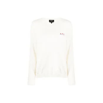 A.P.C Logo Embroidered Knit Jumper