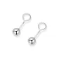 [999 Fine Silver]5mm Round Stud Earrings