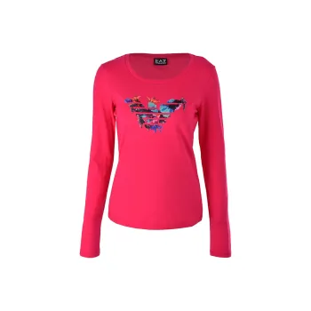 EMPORIO ARMANI T Shirts Women's Peach Pink