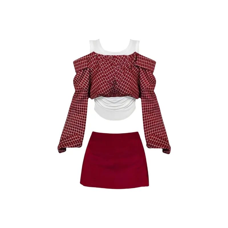 Incolore Two Piece Skirt Sets Women's-1
