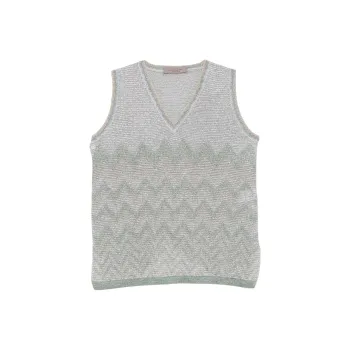 D.Exterior Chevron knit Vest