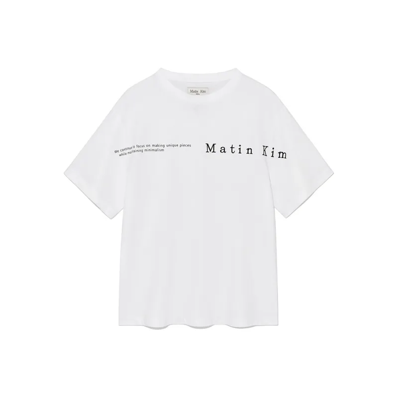 MATIN KIM SS25 T Shirt Women's White-0
