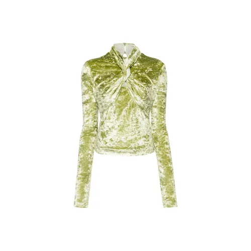 NANUSHKA Iride Twist-Front Crushed Velvet Top