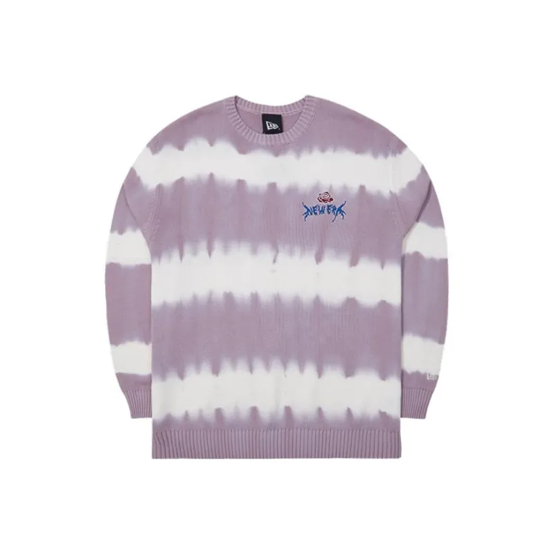 New Era Sweaters Women's Purple Tie Dye-0