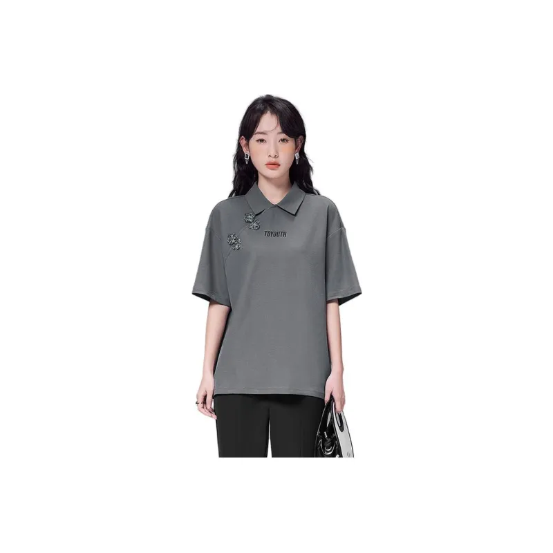 Initial Language T Shirt Women's Urban Gray-0