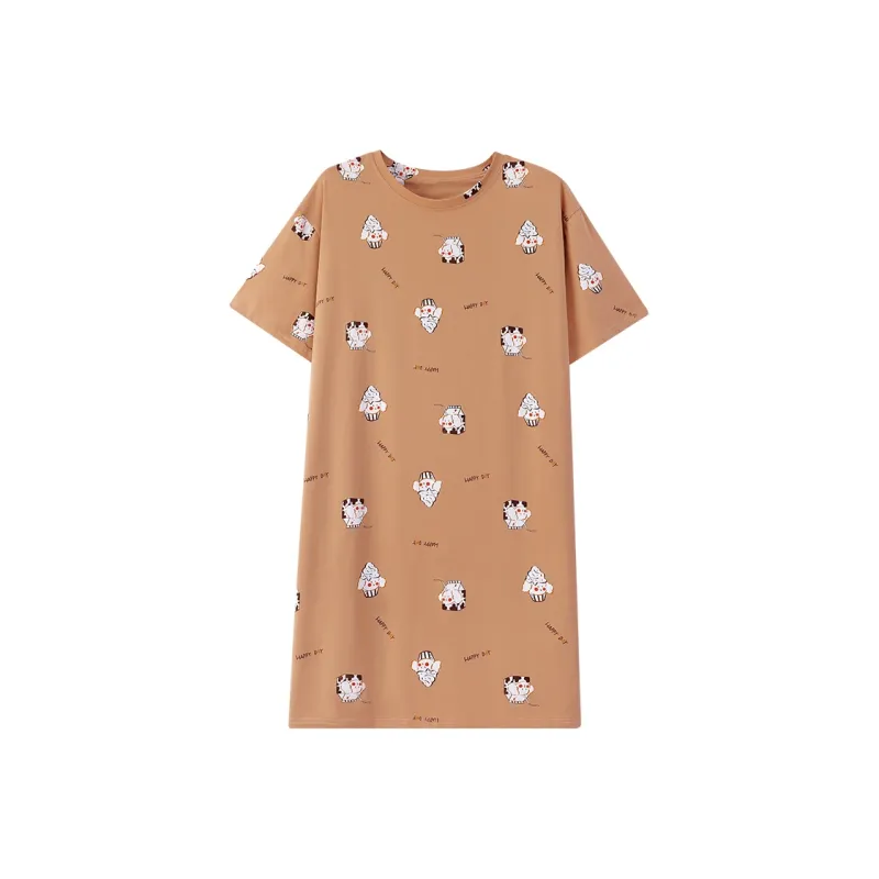 Nodos Shield Nightgown Women's Khaki-0