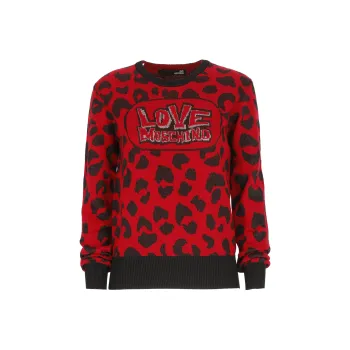 LOVE MOSCHINO FW22 Sweater Women's Red