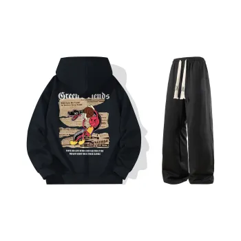 GF x WULIAOYUAN LIANMINGKUAN Sweatshirt Set Unisex