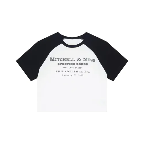 Mitchell Ness Crop Tops Women's Black