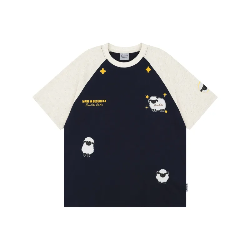YINLEI T Shirt Unisex Navy Blue-0