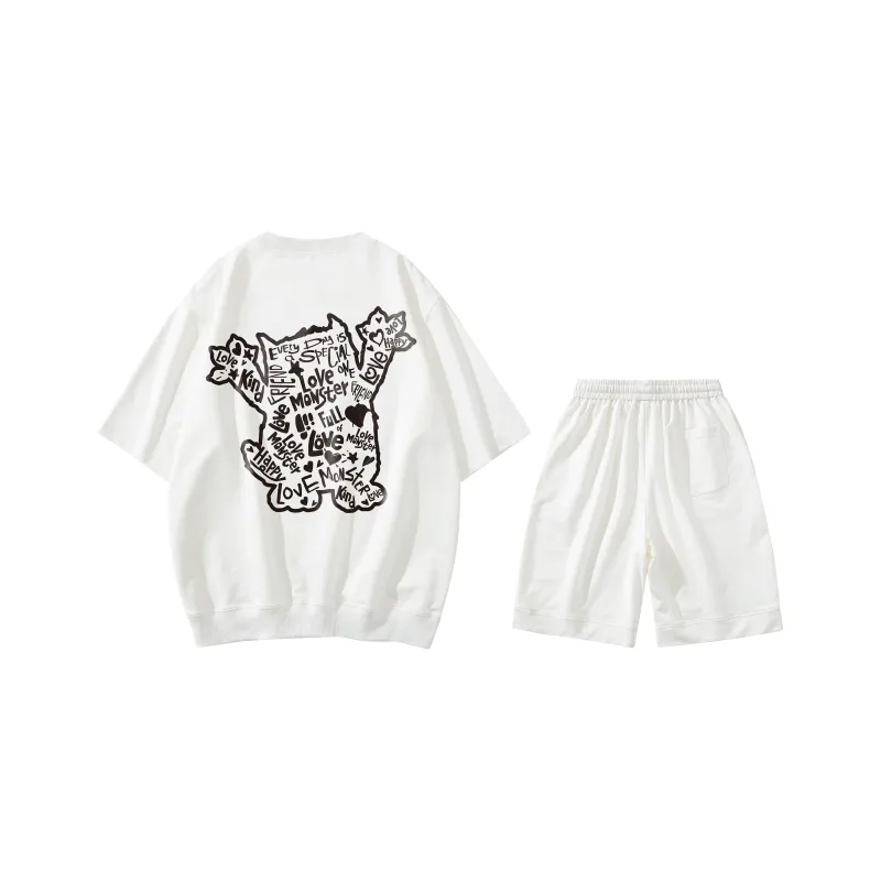 Love Monster Casual Sportswear Unisex-2