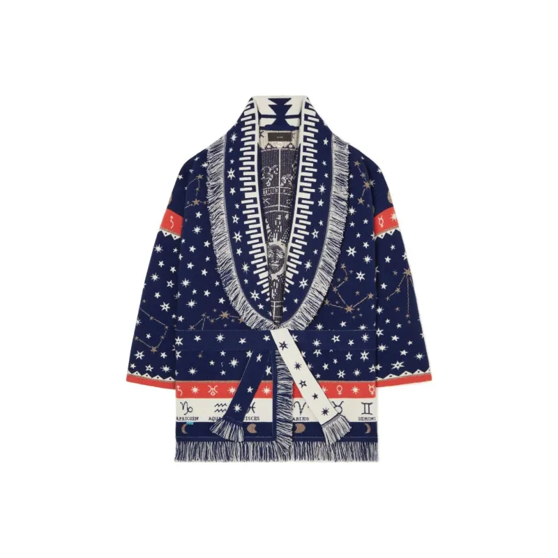 Alanui Astrology Wheel Jacquard Cardigan-0
