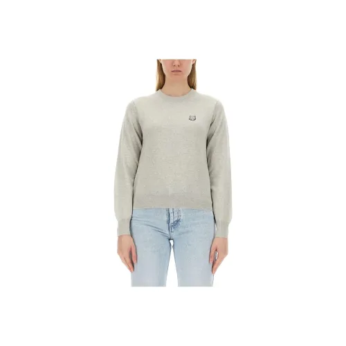Maison Kitsune Fox Head Patch Knitted Jumper