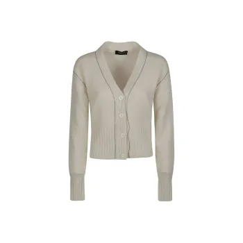 Fabiana Filippi V Neck Embellished Cardigan