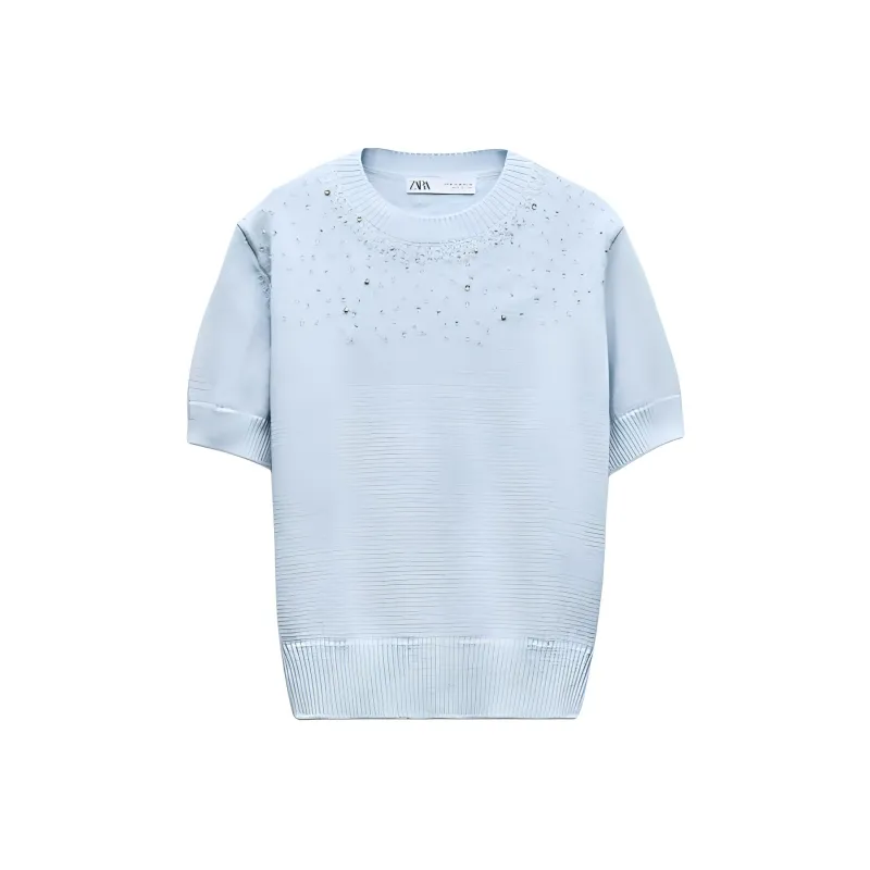 ZARA Sweater Women's Light Blue-0