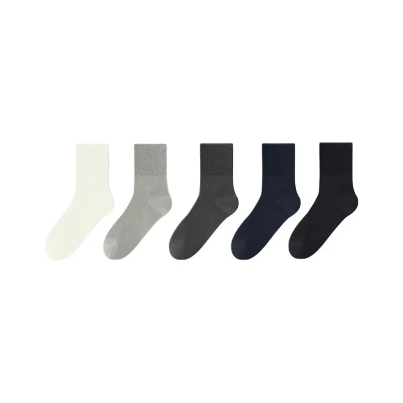 LUYOUYE Mid Calf Socks Men's 5 Pack-2