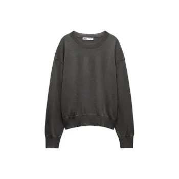 ZARA Sweater Women's Gray Green