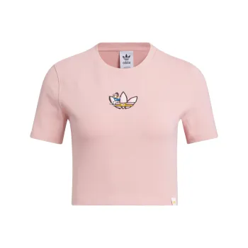 Adidas Originals Monkey Kingdom Crop Tops Women's Miracle Purple Pink