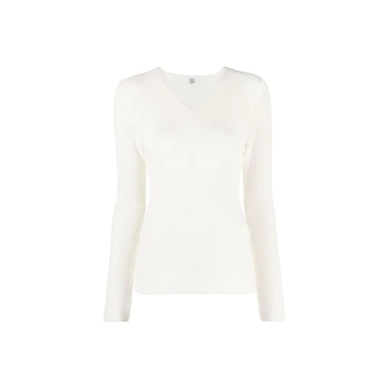 TOTEME V neck Knitted Jumper-0