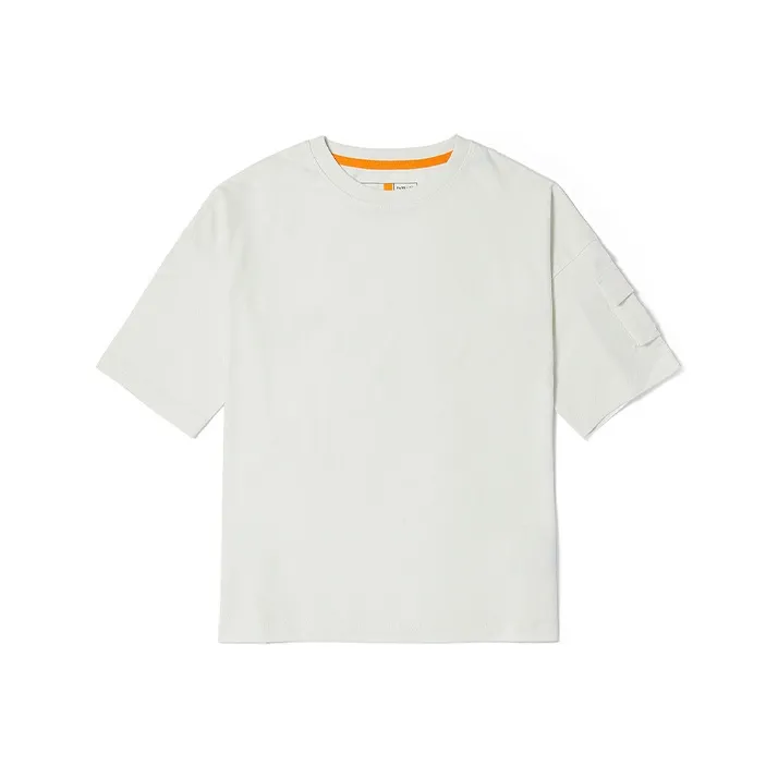 Timberland Drop Shoulder Sleeve T Shirt Women's Vintage White-0