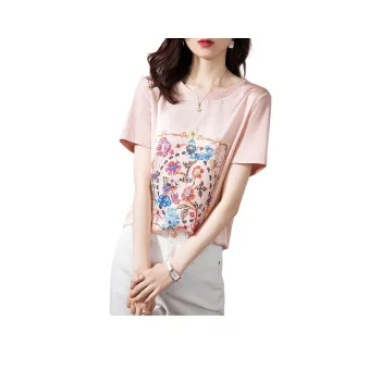 Mo Han Yi Mei Regular T-Shirt Women's Nude Pink