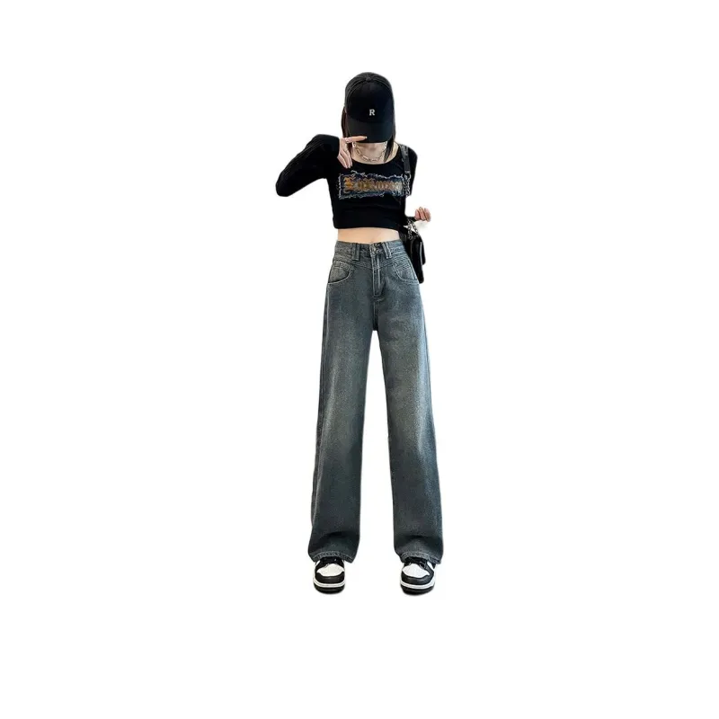 Mu Xiao Xin Jeans Women's Vintage Blue-2