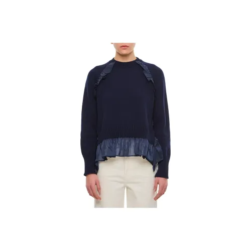 CECILIE BAHNSEN Villy Ruffled Ribbed Jumper