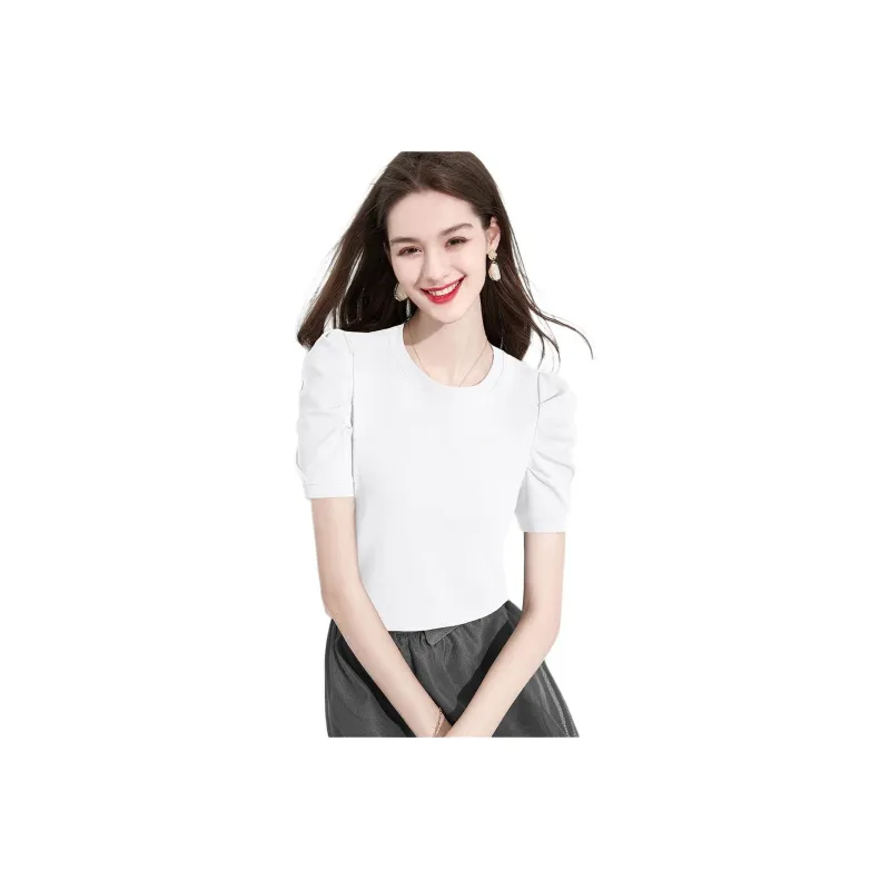 TOUCH Puff Sleeve T Shirt Women's-0