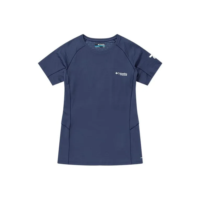 Columbia Raglan Sleeve T-Shirt Women's Blue-0