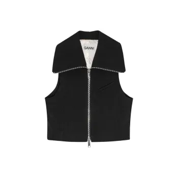 GANNI Sleeveless Zipped Vest