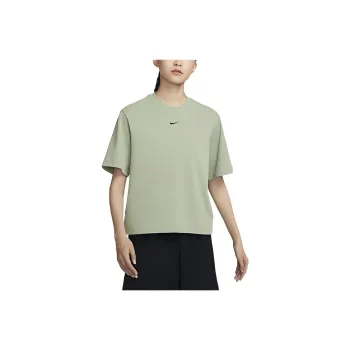 Nike Sportswear Essentials Series Drop Shoulder Sleeve T Shirt Women's Oil Green