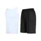 Set (White Top+Black Pants)