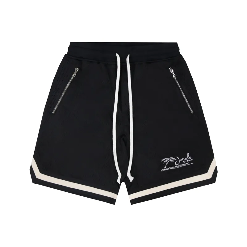 JUNGLE GURL Casual Shorts Unisex Black-0