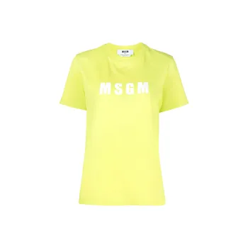 MSGM T Shirts Women's Yellow