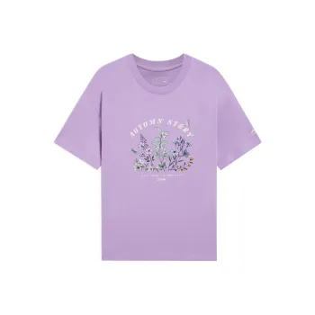 LiNing Sports Trend Series SS22 Drop Shoulder Sleeve T Shirt Women's Purple